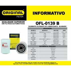 Filtro do Óleo Lubrificante OFL - 0139 B 