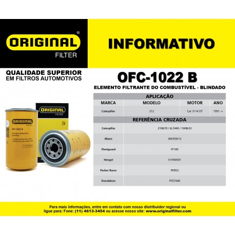 Filtro do Combustível OFC- 1022 B